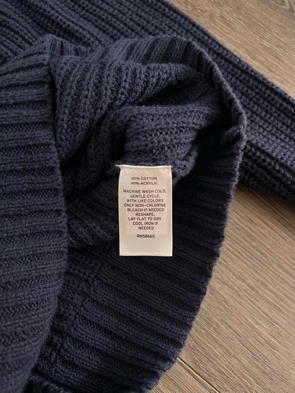 Boys Nordstrom Navy Knit Sweater Size M 8 10 - Picture 3 of 3